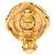 Orecchini rotondi a clip in oro placcato CC di Chanel D'oro - vista 3