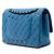 Chanel Blu Medio Classico in Pelle di Vitello Doppio Flap - vista 2