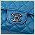 Chanel Blu Medio Classico in Pelle di Vitello Doppio Flap - vista 6