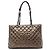 Chanel Große Einkaufstasche aus braunem Metallic-Caviar Bronze