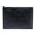 Portadocumenti Monogram in pelle nera con stampa coccodrillo Saint Laurent Nero