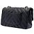 Chanel Nero Medio Classico Chevron Pelle di Vitello Pieghettata Doppio Flap - vista 2
