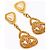 Chanel Vintage Nieten Statement Ohrringe Golden - Ansicht 2