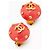 Chanel Vintage Nieten Clip-On Ohrringe Pink - Ansicht 2