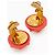 Chanel Vintage Nieten Clip-On Ohrringe Pink - Ansicht 4