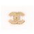 NUOVO BROCCHE CHANEL LOGO CC QUILTATO IN METALLO DORATO E STRASS D'oro - vista 2