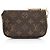 Mini Pochette Accessoires Affiche aus Monogramm-Canvas Limitierte Auflage Louis Vuitton Braun - Ansicht 3