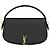 Borsa a spalla a mezzaluna SAINT LAURENT VOLTAIRE Nero