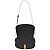 Borsa a spalla a mezzaluna SAINT LAURENT VOLTAIRE Nero - vista 3