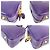 Borsa Prada in pelle Saffiano Lux piccola con manico superiore viola Porpora - vista 7