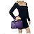 Borsa Prada in pelle Saffiano Lux piccola con manico superiore viola Porpora - vista 8