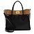 On My Side MM Tote aus Kalbsleder und Monogram Canvas von Louis Vuitton Schwarz