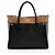 On My Side MM Tote aus Kalbsleder und Monogram Canvas von Louis Vuitton Schwarz - Ansicht 3
