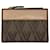 Valentino Garavani Portefeuille compact en toile et cuir Valentino Marron  - vue 1