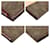 Valentino Garavani Portefeuille compact en toile et cuir Valentino Marron  - vue 4