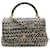 Borsa Chanel Coco Handle 29 S Nero Bianco Pelle Tweed