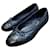 Gepolsterte Ballerinas von Chanel Schwarz Blau