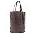 LOUIS VUITTON Borsa a Spalla Bucket GM Damier Ebene N42236 LV Auth ARZ043