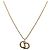 Collana Christian Dior metallo dorato Auth BA11499