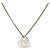 Collana Christian Dior metallo tono oro Auth BA11477
