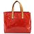 LOUIS VUITTON Monogram Vernis Reade PM Borsa a Mano Rossa M91088 LV Auth ARZ320 Rosso - vista 13