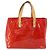 LOUIS VUITTON Monogram Vernis Reade PM Borsa a Mano Rossa M91088 LV Auth ARZ320 Rosso - vista 2