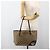 Borsa Tote Abbey in Canvas GG Gucci Beige Oro 169946 Auth 173390 D'oro - vista 22