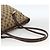 Borsa Tote Abbey in Canvas GG Gucci Beige Oro 169946 Auth 173390 D'oro - vista 7