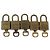 LOUIS VUITTON Set di 5 Lucchetti in Metallo Dorato LV Auth 167110 D'oro - vista 3