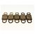 LOUIS VUITTON Set di 5 Lucchetti in Metallo Dorato LV Auth 167110 D'oro - vista 4