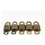 LOUIS VUITTON Set di 5 Lucchetti in Metallo Dorato LV Auth 167110 D'oro - vista 5