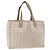 CHANEL Nuova Borsa Tote da Viaggio Nylon Beige Argento CC Auth BA11399