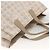 CHANEL Nuova Borsa Tote da Viaggio Nylon Beige Argento CC Auth BA11399 - vista 6