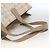 CHANEL Nuova Borsa Tote da Viaggio Nylon Beige Argento CC Auth BA11399 - vista 7