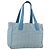 CHANEL Nuova Borsa da Viaggio in Nylon Azzurro Chiaro Argento CC Auth BSZ263 Blu chiaro