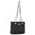 Bolso de Hombro con Cadena Prada de Nailon Negro y Oro Auth bs34051 Dorado