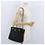 Bolso de Hombro con Cadena Prada de Nailon Negro y Oro Auth bs34051 Dorado - vista 23