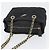 Bolso de Hombro con Cadena Prada de Nailon Negro y Oro Auth bs34051 Dorado - vista 6