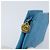 Pochette CHANEL COCO Mark in Pelle Caviar Blu Oro CC Auth ARZ176 D'oro - vista 9
