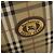 Borsa a Spalla Burberrys Nova Check in Pelle PVC Beige Oro Auth ep13571 D'oro - vista 17