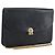 Borsa a Spalla con Catena Christian Dior in Pelle Nera e Oro Auth ka3196 Nero D'oro