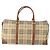 Borsa Boston Burberrys Nova Check PVC 2in1 Beige Oro Auth 170084 D'oro - vista 2