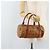 MCM Vicetos Logogram Borsa a Mano in Pelle PVC Marrone Oro Auth bs33975 D'oro - vista 22