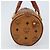 MCM Vicetos Logogram Borsa a Mano in Pelle PVC Marrone Oro Auth bs33975 D'oro - vista 3