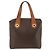Céline Borsa tote in tela Macadam CELINE in pelle PVC marrone oro Auth ka3045 D'oro - vista 2