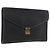 LOEWE Cartella in Pelle Nera Oro Auth bs33968 Nero D'oro