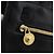 Borsa a Spalla Gianni Versace in Pelle Embossata Nera Oro Auth BA11363 Nero D'oro - vista 17