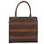 Céline Borsa a mano in tela Macadam CELINE in pelle PVC marrone e oro Auth bs33972 D'oro - vista 13