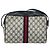 GUCCI GG Supreme Sherry Line Shoulder Bag PVC Navy Gold 56 02 005 Auth ARZ102 Golden Navy blue - view 2