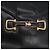 Borsa a Spalla CÉLINE Carrozza in Pelle Nera e Oro Auth SW1908 Nero D'oro - vista 17